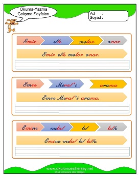 m sesi Grubu Çalışma Sayfaları